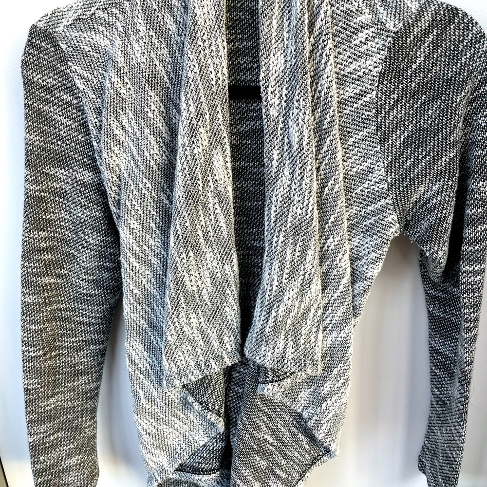 Grey waterfall knit